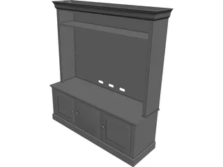 TV Cabinet 3D Model preview