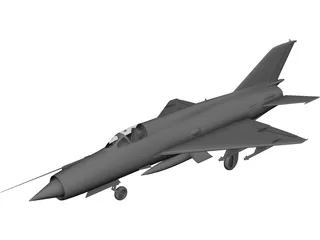 MiG-21 3D Model preview