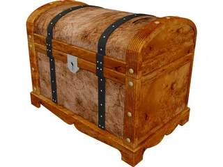Treasure Chest 3D Model preview
