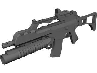 H&K G36 3D Model preview