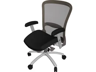 Executive Office Chair Electra 3D Model preview