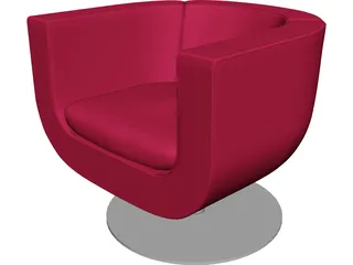 Chairs Italian Metropolitan 2000 Tulip 3D Model preview
