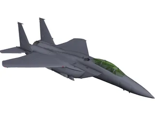 McDonnell Douglas F-15E 3D Model preview