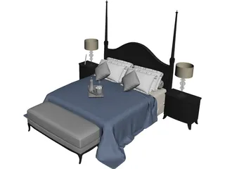 Bed 3D Model preview