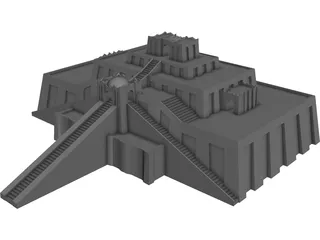 Ziggurat of Ur 3D Model preview