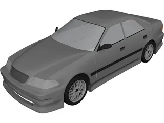 Toyota Mark II (X100) 3D Model preview