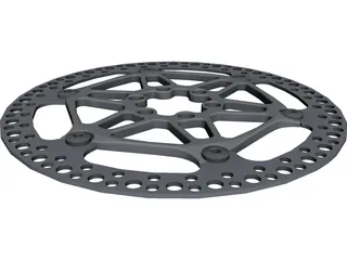 Floating Rotor Disc Brake 3D Model preview