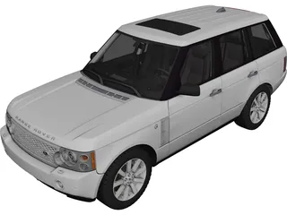 Range Rover Supercharged (2008) 3D Model preview