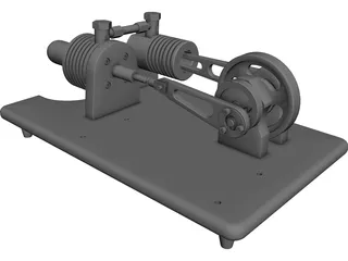 Stirling Engine 3D Model preview