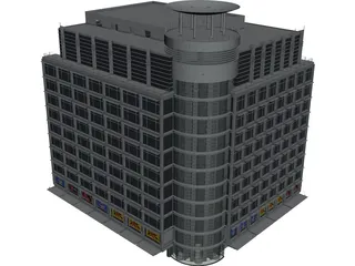 Departement Store of Modern Building 3D Model preview