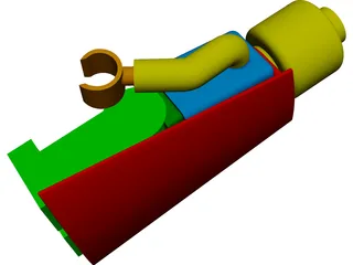 LEGO Superman 3D Model preview