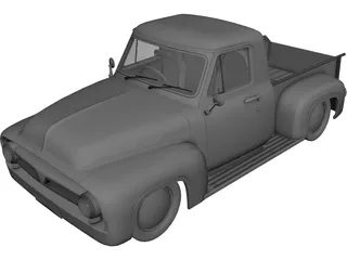 Ford F-100 (1955) 3D Model preview