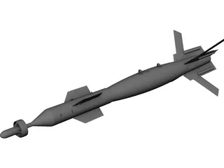 GBU-12 500lb Laser Guided Missile 3D Model preview