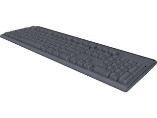 HP Keyboard 3D Model preview