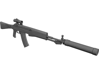 AN-94 3D Model preview