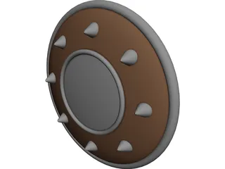 Spiked Buckler 3D Model preview