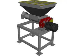 Meat Grinder with Stand 3D Model preview