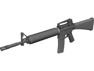 M16A2 3D Model preview