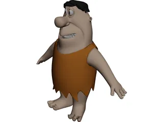 Fred Flintstone 3D Model preview