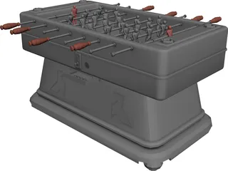 Foosball Table 3D Model preview