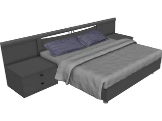 Bed 3D Model preview
