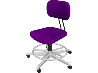 Chair Draftmans 3D Model preview