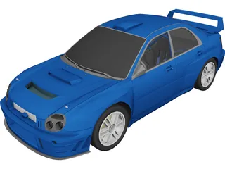 Subaru Impreza WRX STi WRC (2001) 3D Model preview