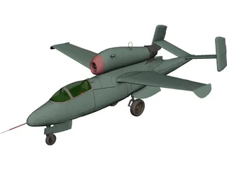 Heinkel He 162 A-2 Salamander 3D Model preview