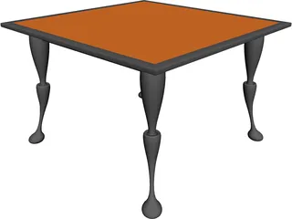 Table Small 3D Model preview