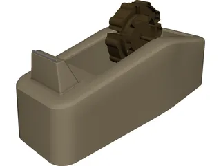 Tape Dispenser 3D Model preview