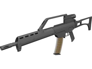 H&K G36K 3D Model preview