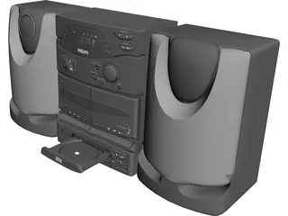 Philips Audio Mini-System 3D Model preview