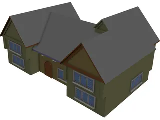 House Country English 3D Model preview