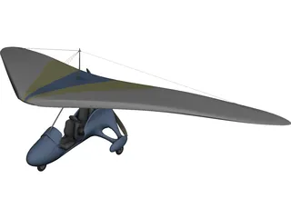 Microlight 3D Model preview