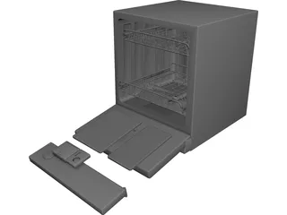 Dishwasher 3D Model preview