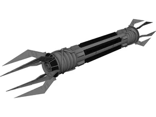 Double Bladed Lightsaber 3D Model preview