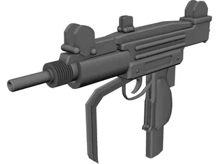 Uzi 3D Model preview