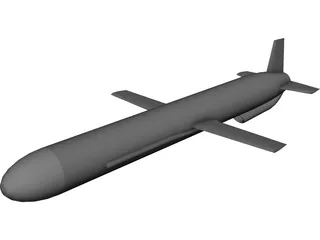 Russian AS-15 Air-Launched Cruise Missile (ALCM) 3D Model preview