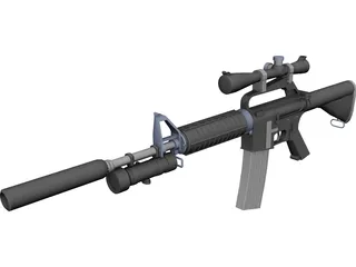 M4A2 3D Model preview