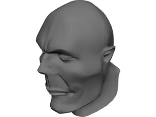 Head Hooligan-Like Uman 3D Model preview