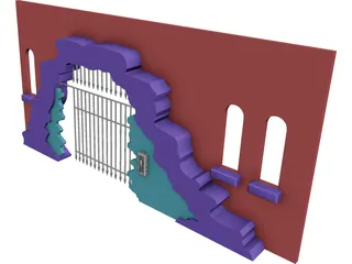 Archway Caged 3D Model preview