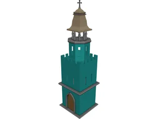 Tower Christian 3D Model preview