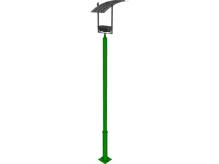 Light Post Ilum Reflective 3D Model preview