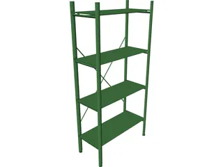 Shelf Glass Contemporary 3D Model preview
