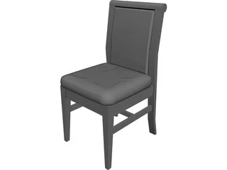 Chair Wood 3D Model preview