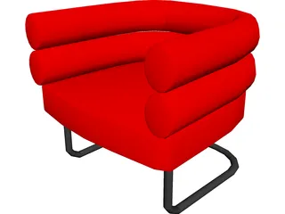 Chair Bibendum 3D Model preview
