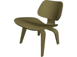 Plywood Chair 3D Model preview