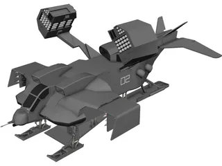 Star Wars Dropship 3D Model preview