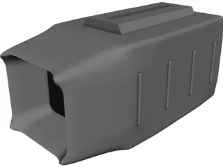 TV Portable Old Style 3D Model preview