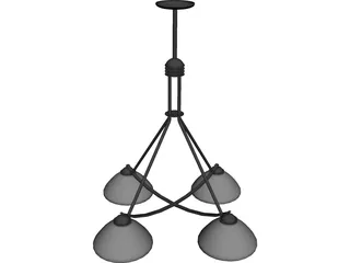 Light Modern Fixture Metropolitan 3D Model preview